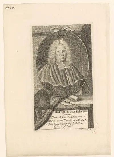 Portret van Johann Wilhelm Baier