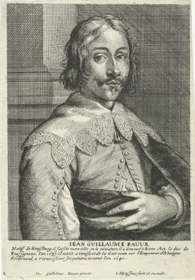 Portret van Johann Wilhelm Baur