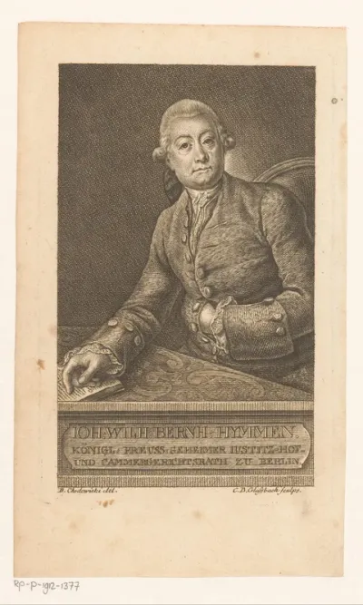 Portret van Johann Wilhelm Bernhard von Hymmen