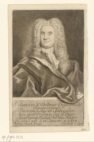 Portret van Johann Wilhelm Engelbrecht