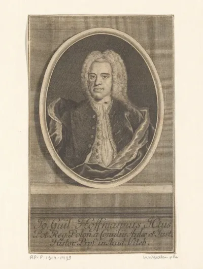 Portret van Johann Wilhelm Hoffmann