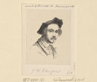 Portret van Johann Wilhelm Kaiser I