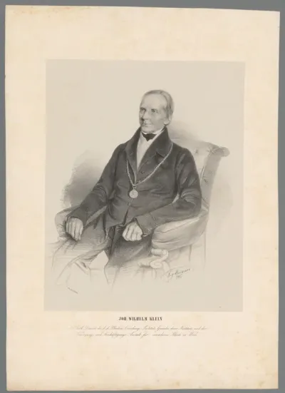 Portret van Johann Wilhelm Klein