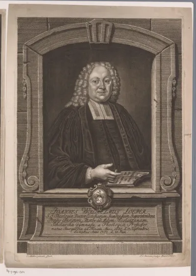 Portret van Johann Wilhelm Löper