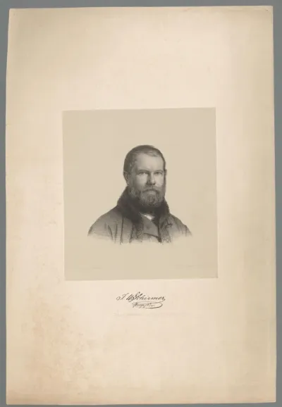 Portret van Johann Wilhelm Schirmer