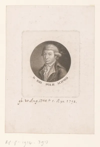 Portret van Johann Wilhelm Schmid