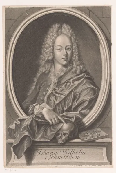 Portret van Johann Wilhelm Schmieden