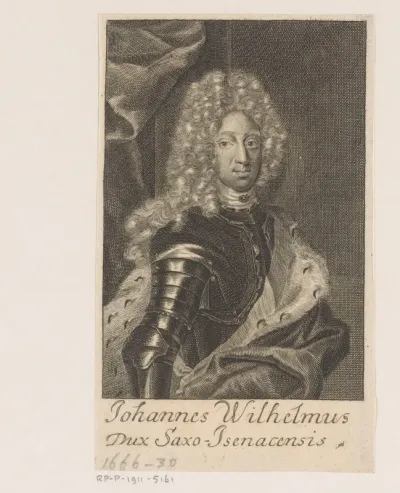 Portret van Johann Wilhelm von Sachsen-Eisenach