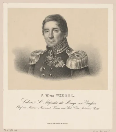 Portret van Johann Wilhelm von Wiebel