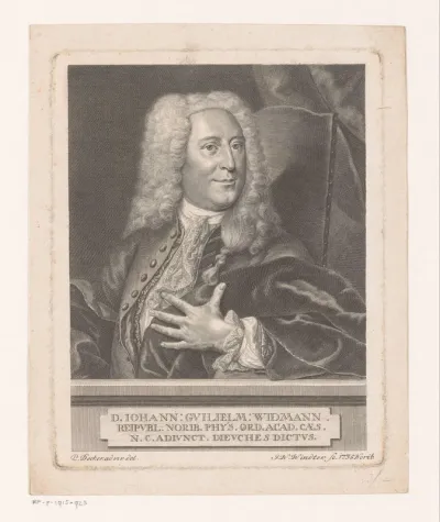 Portret van Johann Wilhelm Widmann
