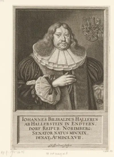 Portret van Johann Willibald Haller von Hallerstein