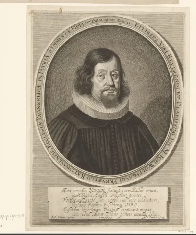 Portret van Johann Wolfgang Frentzel