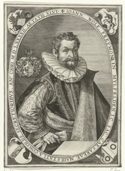 Portret van Johann Wolfgang Freymann