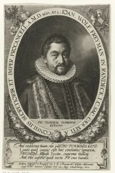 Portret van Johann Wolfgang Freymann