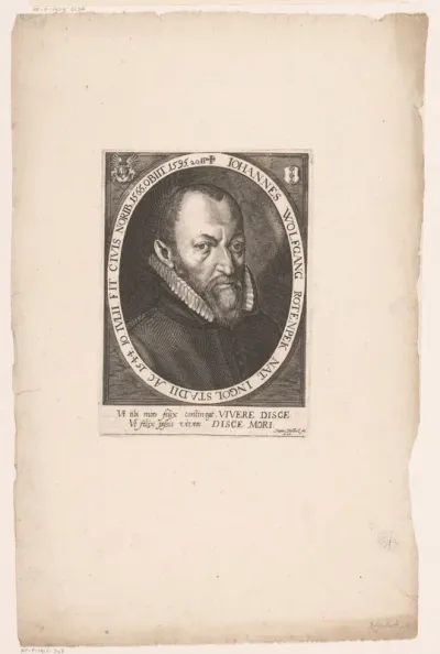 Portret van Johann Wolfgang Rötenbeck
