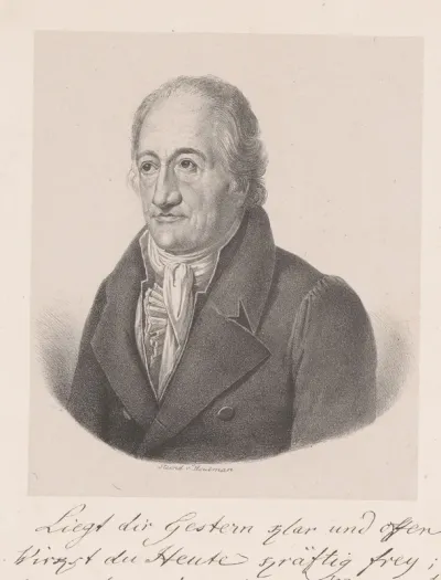 Portret van Johann Wolfgang von Goethe