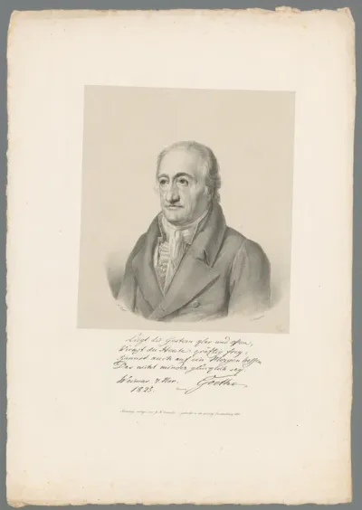 Portret van Johann Wolfgang von Goethe