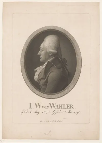 Portret van Johann Wolfgang von Wahler