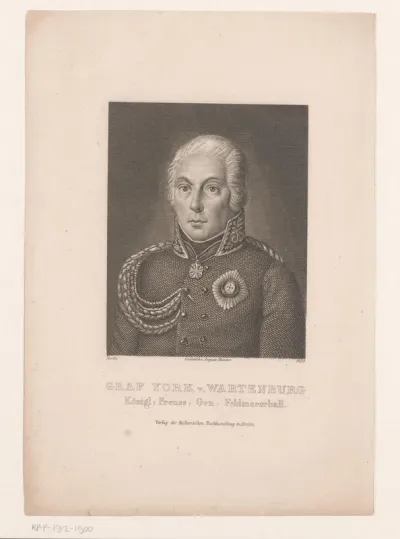 Portret van Johann Yorck von Wartenburg