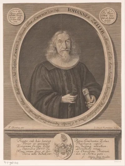 Portret van Johann Zeller