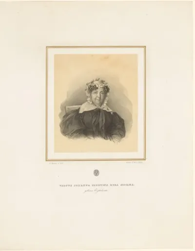 Portret van Johanna Christina Hora Siccama-Eytelwein