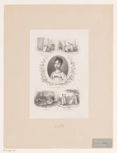 Portret van Johanna Constantia Cleve
