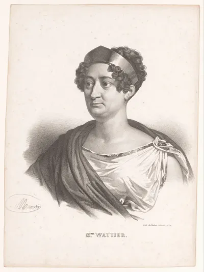 Portret van Johanna Cornelia Wattier