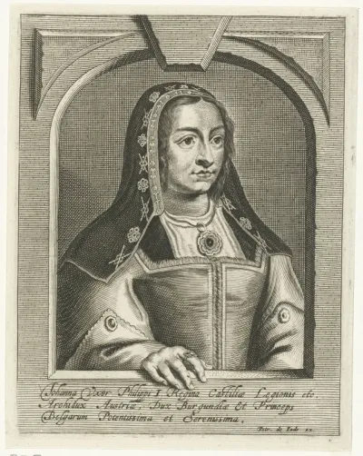 Portret van Johanna de Waanzinnige, hertogin van Castillië