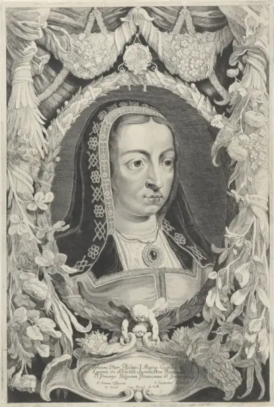 Portret van Johanna de Waanzinnige, koningin van Castilië