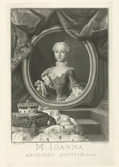 Portret van Johanna Gabriella, aartshertogin van Oostenrijk