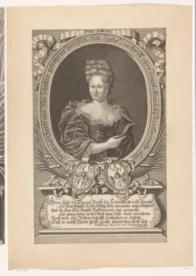 Portret van Johanna Gertraud Marschall