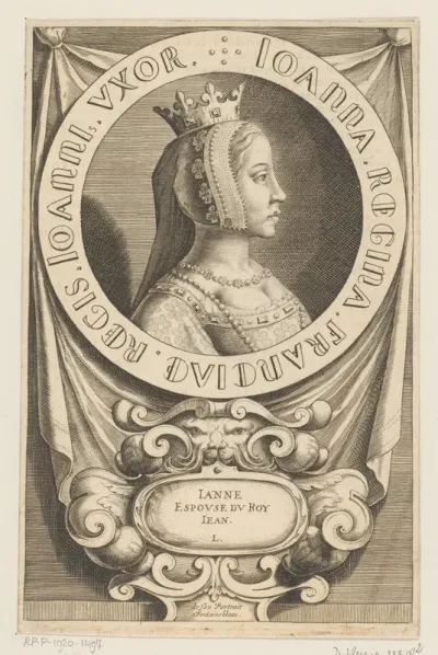 Portret van Johanna I van Auvergne