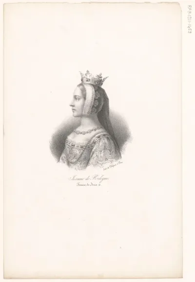 Portret van Johanna I van Auvergne