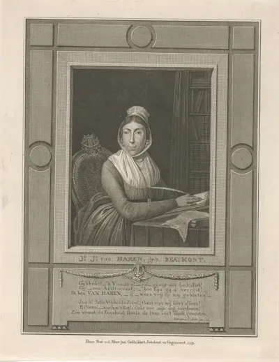 Portret van Johanna Jacoba van Beaumont