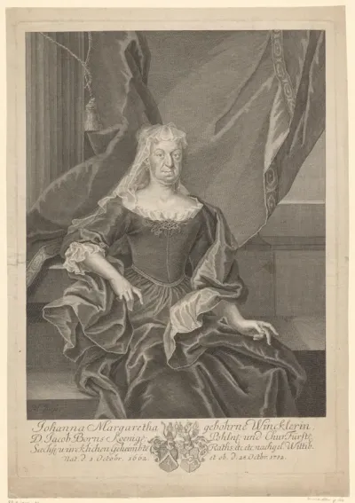 Portret van Johanna Margaretha Born
