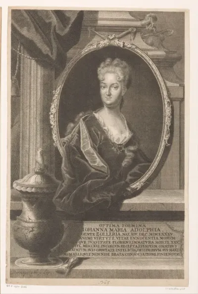 Portret van Johanna Maria Adolph