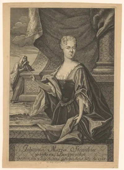 Portret van Johanna Maria Straub