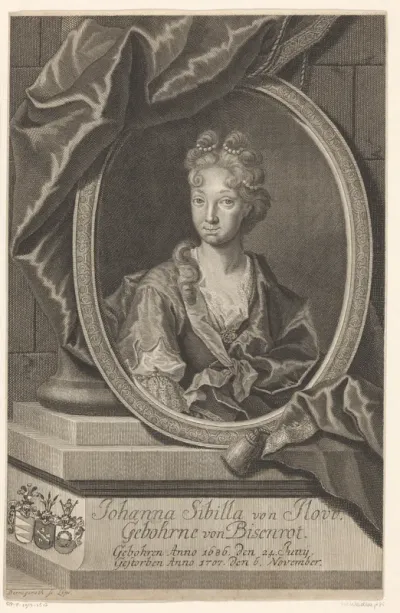 Portret van Johanna Sibilla von Ilow