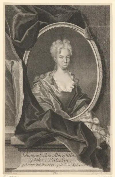Portret van Johanna Sophia Albrecht
