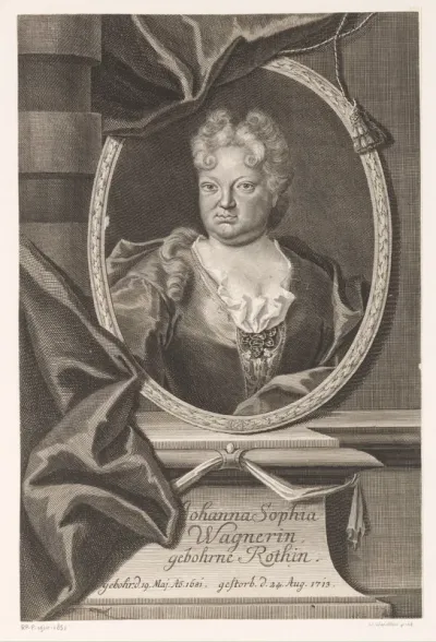 Portret van Johanna Sophia Wagner