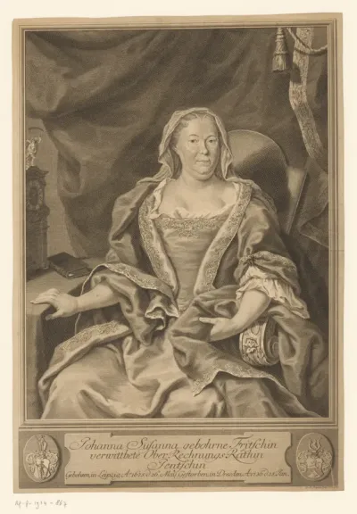 Portret van Johanna Susanna Jentzsch