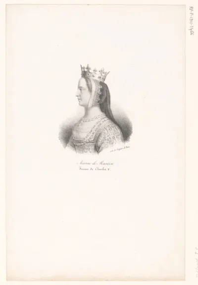 Portret van Johanna van Bourbon