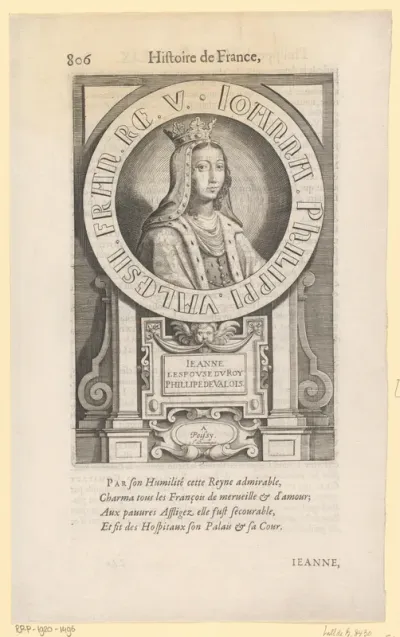 Portret van Johanna van Bourgondië