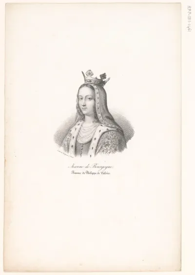 Portret van Johanna van Bourgondië