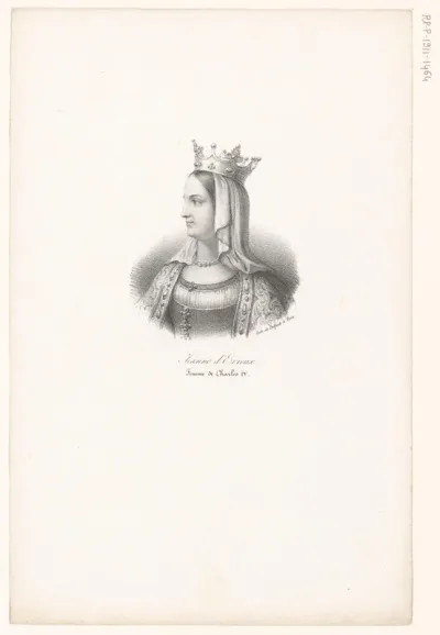 Portret van Johanna van Évreux