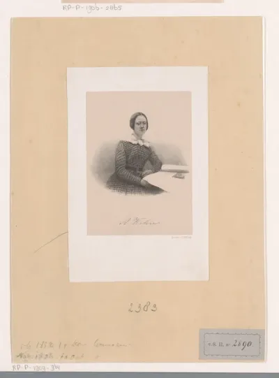 Portret van Johanna Wilhelmina Albertina Kehrer