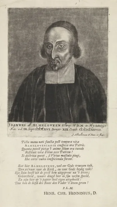 Portret van Johannes ab Almeloveen