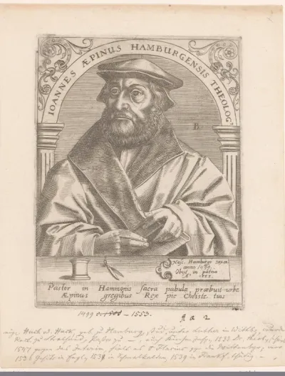 Portret van Johannes Aepinus