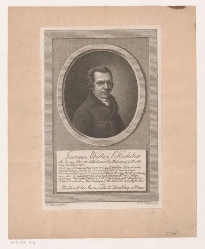 Portret van Johannes Albertus Hoekstra