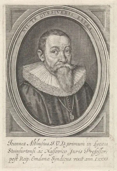 Portret van Johannes Althusius